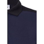 Unisex work polo shirt, short sleeves, polyester, 200 g/m2, Velilla blue colour fifth view