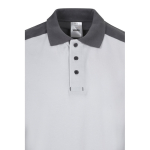 Unisex work polo shirt, short sleeves, polyester, 200 g/m2, Velilla white colour fifth view