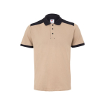 Unisex work polo shirt, short sleeves, polyester, 200 g/m2, Velilla beige colour second view