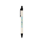 Recycled aluminium ballpoint pen made from milk cartons, blue ink main view