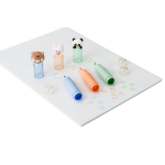 Set of three colourful animal-themed pens with stamp for children natural colour seventh view
