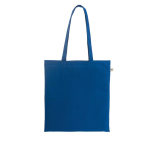 Recycled cotton-polyester shopping bag, 150 g/m2 royal blue colour