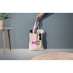 Recycled cotton shopping bag with long handles, 140 g/m2 still life view