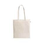 Recycled cotton shopping bag with long handles, 140 g/m2 various colours
