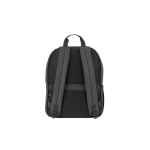 Recycled polyester backpack with lining for 16” laptop dark grey colour second view