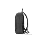 Recycled polyester backpack with lining for 16” laptop dark grey colour fourth view