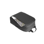 Recycled polyester backpack with lining for 16” laptop dark grey colour seventh view