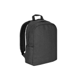 Recycled polyester backpack with lining for 16” laptop dark grey colour