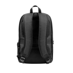 Water-repellent recycled polyester backpack for 17.3” laptop black colour second view