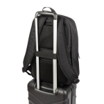 Water-repellent recycled polyester backpack for 17.3” laptop black colour fifth view