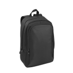 Water-repellent recycled polyester backpack for 17.3” laptop black colour