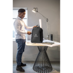 Water-repellent recycled polyester backpack for 17.3” laptop still life view
