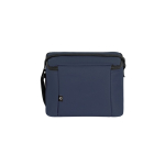 Recycled polyester thermal bag with adjustable strap, 6L blue colour second view
