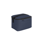Recycled polyester thermal bag with adjustable strap, 6L blue colour