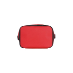 Recycled polyester thermal bag with adjustable strap, 7L red colour third view