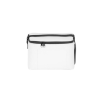 Recycled polyester thermal bag with adjustable strap, 6L white colour first view