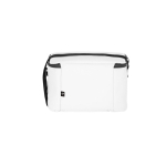 Recycled polyester thermal bag with adjustable strap, 6L white colour second view