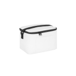 Recycled polyester thermal bag with adjustable strap, 6L white colour