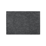 Recycled felt sleeve with compartment for 14” laptop dark grey colour