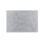 Recycled felt sleeve with compartment for 14” laptop light grey colour
