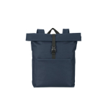 Multi-purpose roll-top backpack for 17.3” laptop blue colour first view