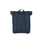 Multi-purpose roll-top backpack for 17.3” laptop blue colour second view