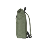 Multi-purpose roll-top backpack for 17.3” laptop dark green colour third view