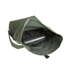 Multi-purpose roll-top backpack for 17.3” laptop dark green colour fifth view