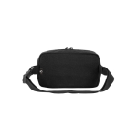 Recycled polyester bum bag with lining and two compartments black colour second view