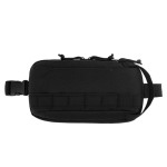 Recycled polyester bum bag with lining and adjustable straps black colour first view