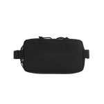 Recycled polyester bum bag with lining and adjustable straps black colour second view