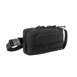 Recycled polyester bum bag with lining and adjustable straps black colour fifth view
