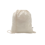 Drawstring backpack in recycled cotton and polyester, 150 g/m2 various colours
