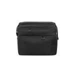 Recycled polyester thermal bag with adjustable strap, 12L black colour first view