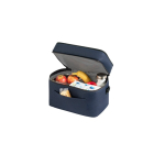 Recycled polyester thermal bag with adjustable strap, 12L blue colour fourth view