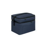 Recycled polyester thermal bag with adjustable strap, 12L blue colour