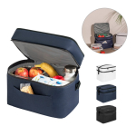 Recycled polyester thermal bag with adjustable strap, 12L various colours