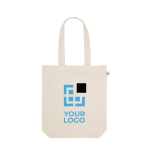 Recycled cotton-polyester bag with long handles, 280 g/m2 main view