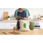 Natural drawstring backpack made entirely of cotton, 140 g/m2 first view