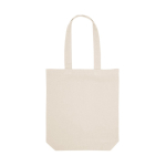 Natural cotton shopping bag with long handles, 220 g/m2 natural colour first view