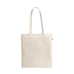 Organic cotton shopping bag with long handles, 180 g/m2 various colours
