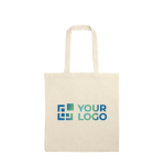 Versatile natural cotton-polyester bag with handles, 140 g/m2 main view