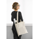 Organic cotton shopping bag with long handles, 140 g/m2 still life view