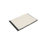 Notepad with recycled felt cover, A5 lined pages dark grey colour second view
