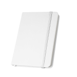 Partially recycled hardcover notebook, A5 lined pages white colour