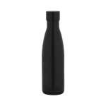 Stainless steel thermal bottle with leak-proof lid, 520 ml black colour