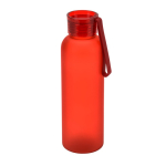 Matte RPET bottle with leak-proof lid, 600 ml red colour