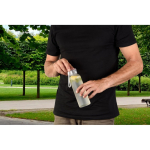 Matte RPET bottle with leak-proof lid, 600 ml transparent colour third view
