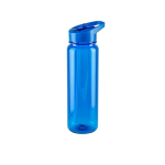 Translucent glossy RPET sports bottle, 750 ml blue colour