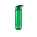 Translucent glossy RPET sports bottle, 750 ml green colour